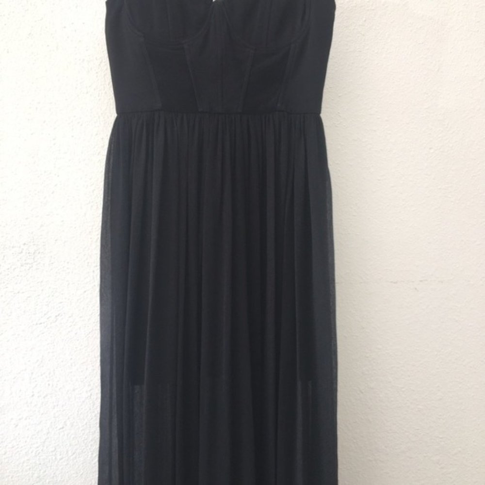 New Alice + Olivia Shakira bustier corset semisheer column gown maxi dress - Picture 13 of 15